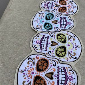CR Cynthia Rowley Curious Sugar Skull Table Runner